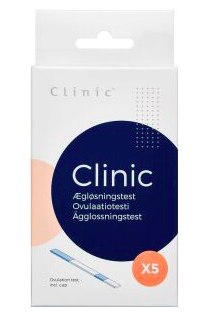 Clinic Ægløsningstest 5 stk (med kop) (Udløb: 01/2023)